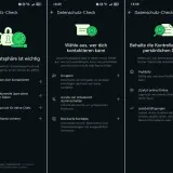 WhatsApp-Status Einstellungen: Übersicht über Datenschutz-Check. Wähle, wer dich kontaktieren kann, verwalte Gruppen, blockiere Kontakte und steuere dein Profilbild.