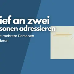 Brief an zwei Personen adressieren. So schreiben Sie liebevoll an mehrere Personen.