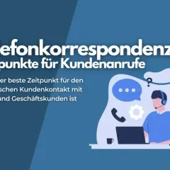 Illustration zeigt einen Mann mit Headset am Laptop, umgeben von Symbolen für Kommunikation. Es ist Zeit zum Telefonieren, um den besten Zeitpunkt für Kundenanrufe zu finden.