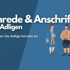 Anrede & Anschrift bei Adligen: Zwei Männer in historischer Kleidung, die zeigen, wie man einen Grafen korrekt anspricht.