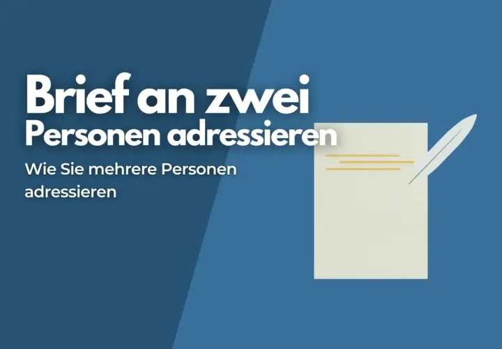 Brief an zwei Personen adressieren. So schreiben Sie liebevoll an mehrere Personen.