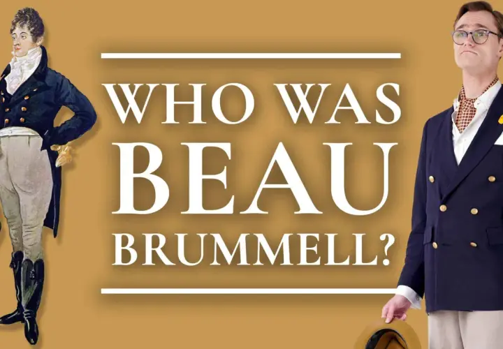 Ein Gemälde und ein Mann im Anzug stellen die Frage: Wer war Beau Brummell?