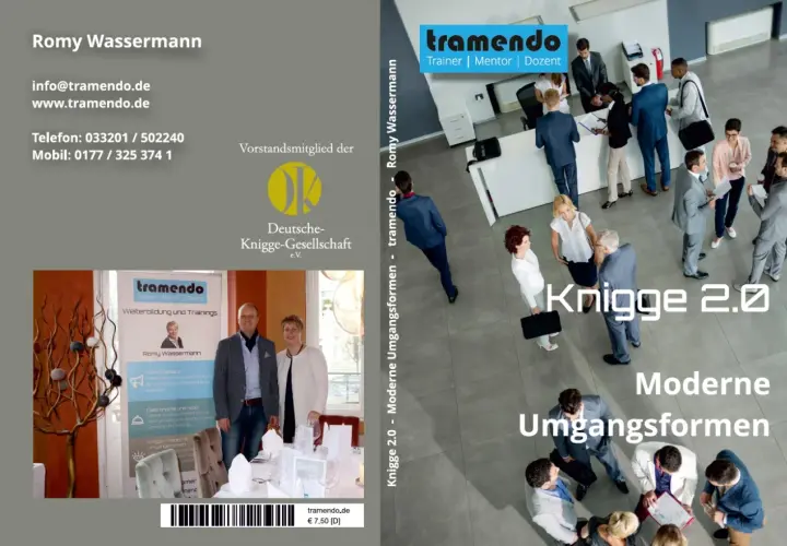 Romy Wassermann, Vorstandsmitglied der Deutschen Knigge-Gesellschaft, präsentiert "Knigge 2.0 - Moderne Umgangsformen".