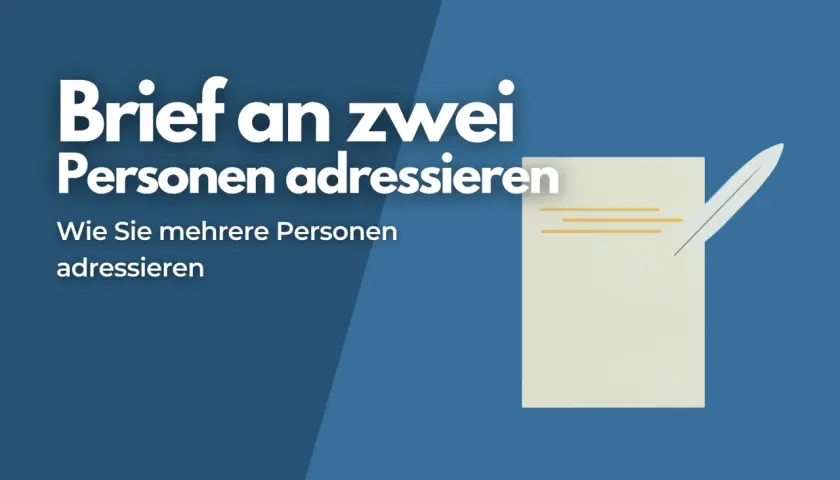 Brief an zwei Personen adressieren. So schreiben Sie liebevoll an mehrere Personen.