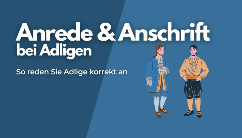 Anrede & Anschrift bei Adligen: Zwei Männer in historischer Kleidung, die zeigen, wie man einen Grafen korrekt anspricht.