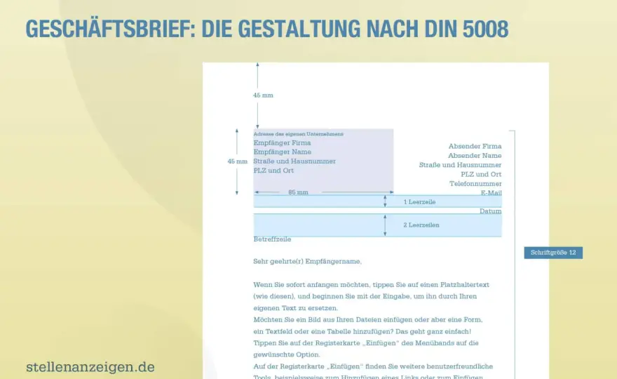 Anrede im Geschäftsbrief nach DIN 5008 - So geht's richtig!