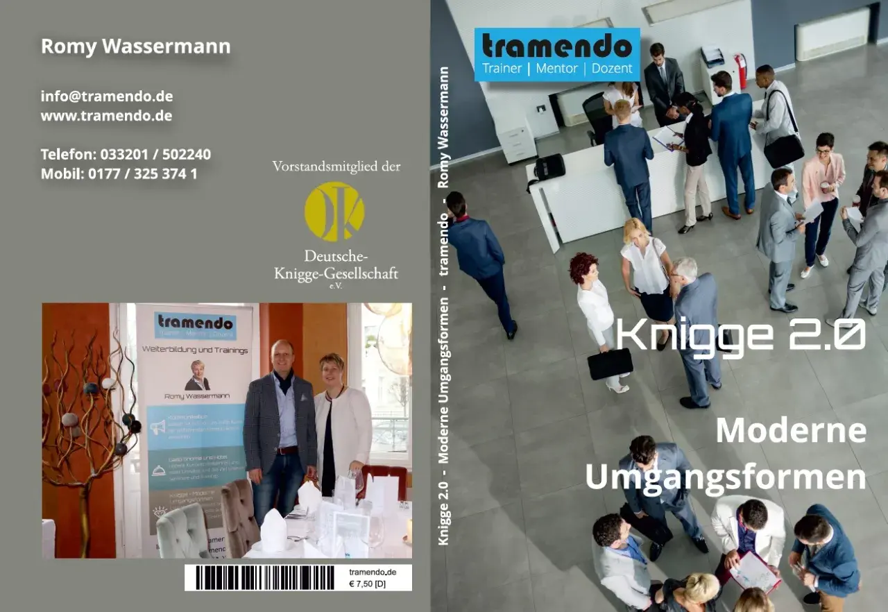 Romy Wassermann, Vorstandsmitglied der Deutschen Knigge-Gesellschaft, präsentiert "Knigge 2.0 - Moderne Umgangsformen".