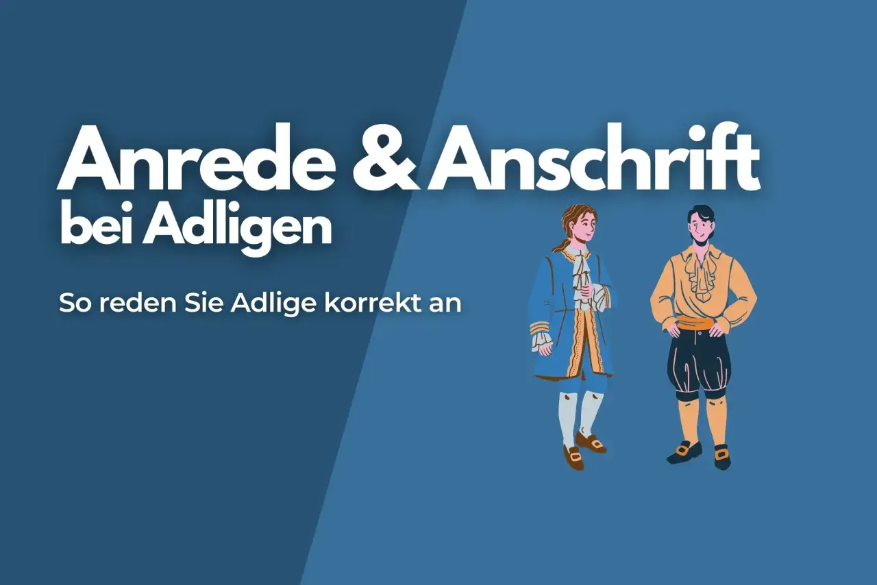Anrede & Anschrift bei Adligen: Zwei Männer in historischer Kleidung, die zeigen, wie man einen Grafen korrekt anspricht.