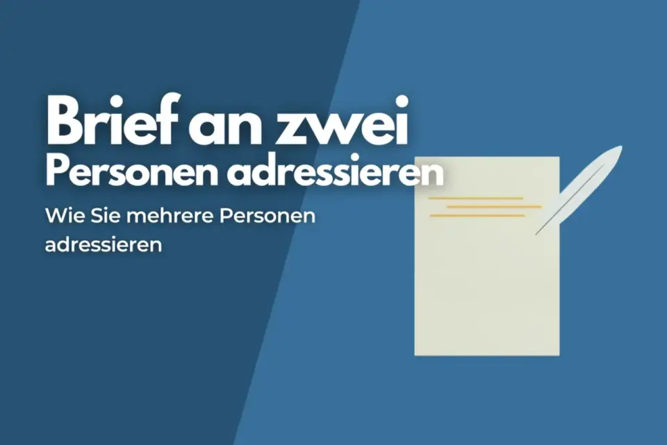 Anrede an zwei Personen - So gelingt der professionelle Brief